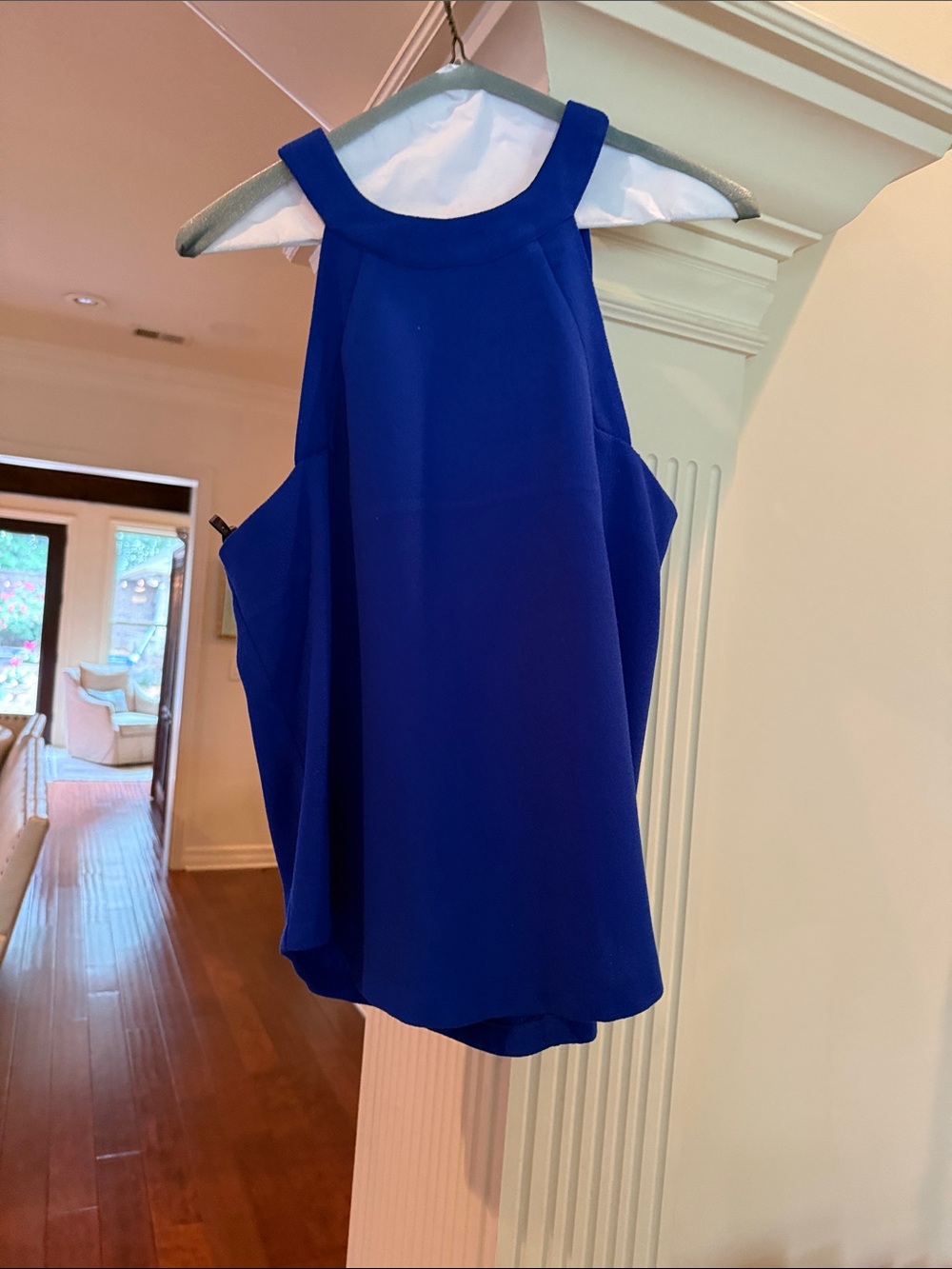 J.O.A. Royal Blue High Neck Tank Top